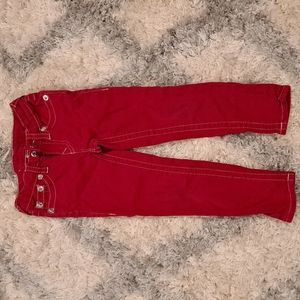 Kids Red True Religion Skinny Jeans